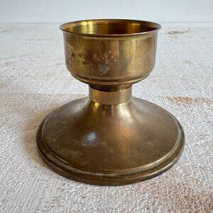 Vintage Swan of Denmark Brass Candlestick Holder